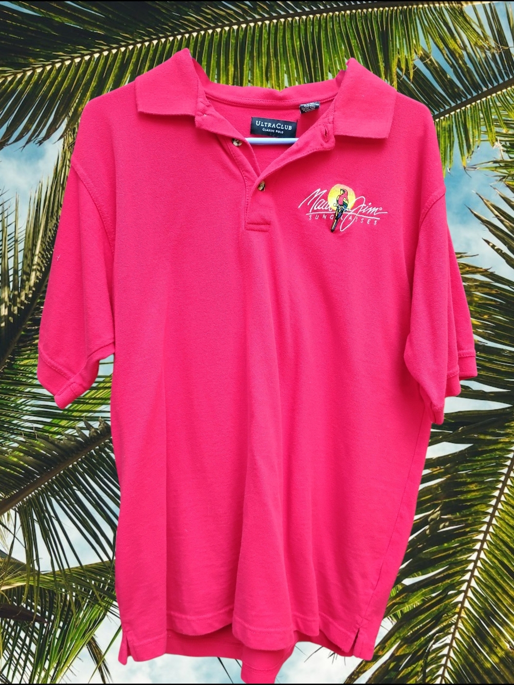 UltraClub Red Maui Jim Polo 100% Combed Cotton